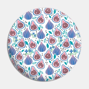 Abstract Figs Fruit Seamless Pattern Pin