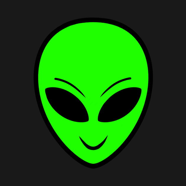 Poison Green Alien Head by HeavenlyTrashy