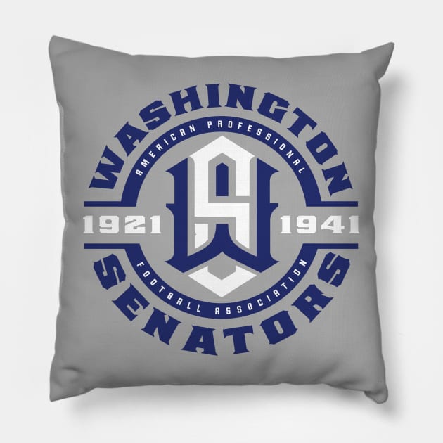 Washington Senators Pillow by MindsparkCreative