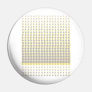 mellow grey yellow dotty Pin