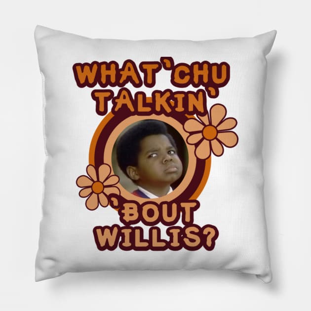 What 'Chu Talkin' 'Bout Willis Pillow by szymkowski