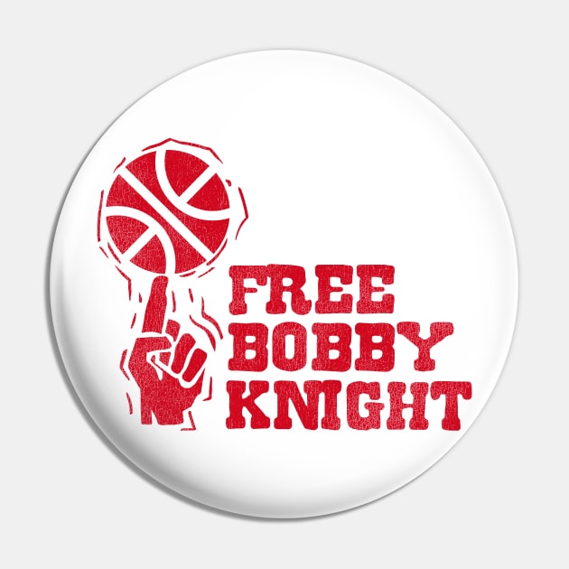 Vintage 70s Free Bobby Knight Pin by darklordpug