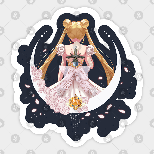 sword of the silver crystal sailor moon sticker teepublic sword of the silver crystal