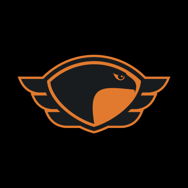 Furious Falcons | Hockey Team Logo | Black Falcon by FantasySportsSpot