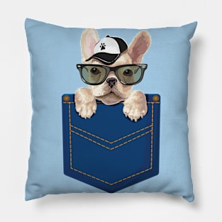 Cute Dog in Pocket Pillow