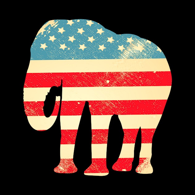 American Flag Elephant by finchandrewf