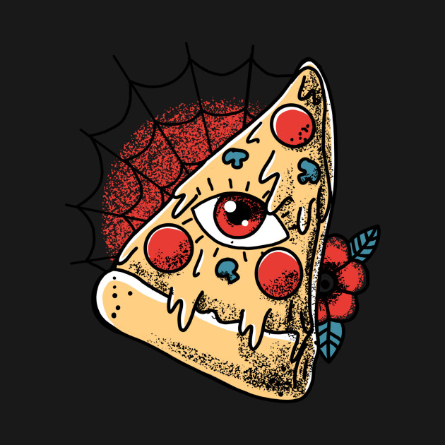 Disover Pizza Monster Tattoo Graphic - Pizza Monster - T-Shirt