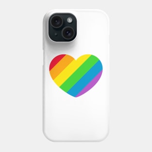 Rainbow LGBT Pride Heart Phone Case