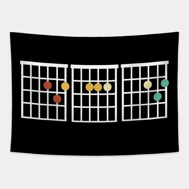 Dad Guitar Chords Gift Guitarist Dad Gift Guitar Fathers Day Tapestry by mommyshirts