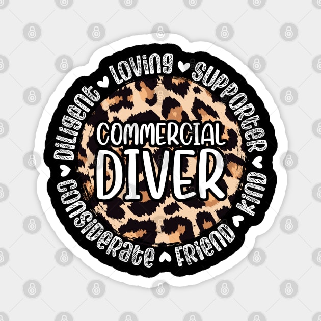 Commercial Diver Appreciation Magnet by White Martian