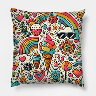 Colourful Pattern Summer Style Pillow