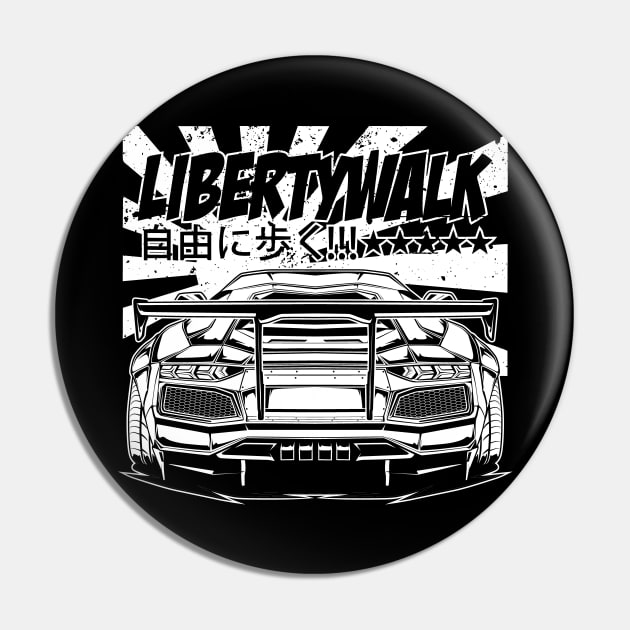 Libertywalk Aventador (White Print) Pin by idrdesign