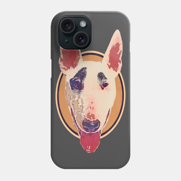 Sweet Bull Terrier Phone Case by FurryBallBunny