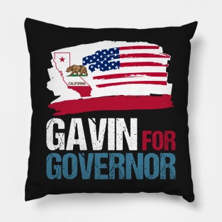 Gavin Newsom for Governor of California Pillow