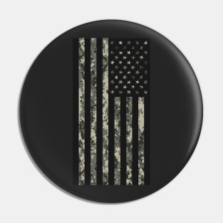 US Flag Down - Urban Black Pin