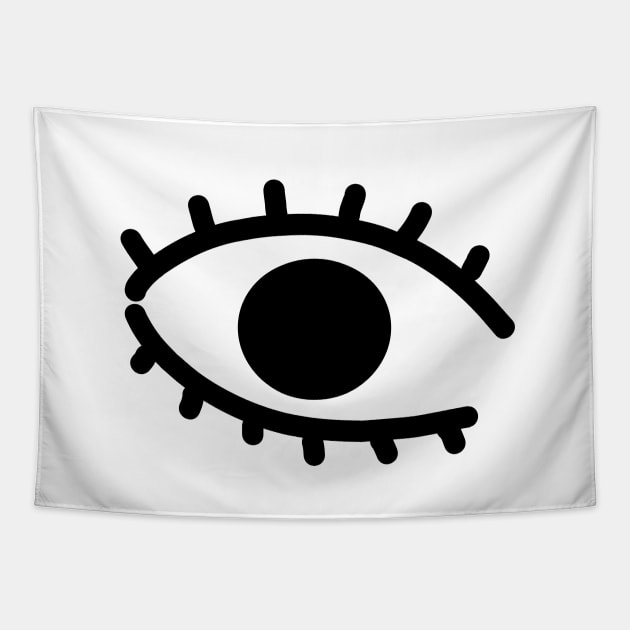 Big black eye Tapestry by LemonBox