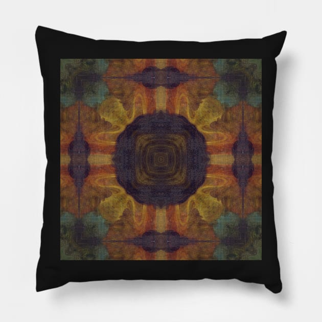 Mandalisa Kaleidoscope [textures] Pattern (Seamless) 8 Pillow by Swabcraft