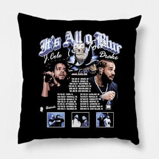 J.Cole Vs. Drake It's All A Blur List Pillow