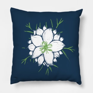 Nigella – Love in the Mist - blue Pillow