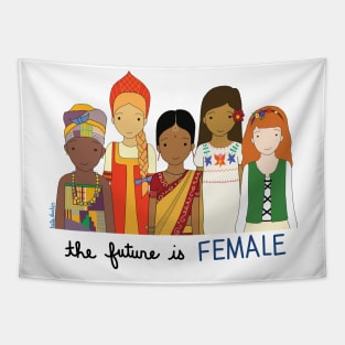 The Future Is Female Tapestry