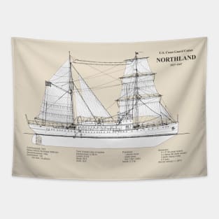 Northland wpg-49 United States Coast Guard Cutter - SBDpng Tapestry