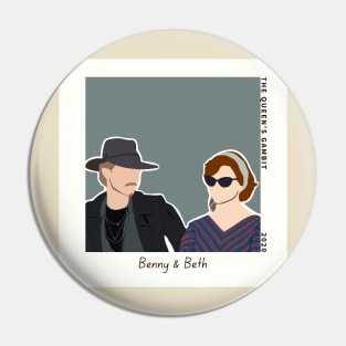 Benny Watts and Beth Harmon Pin