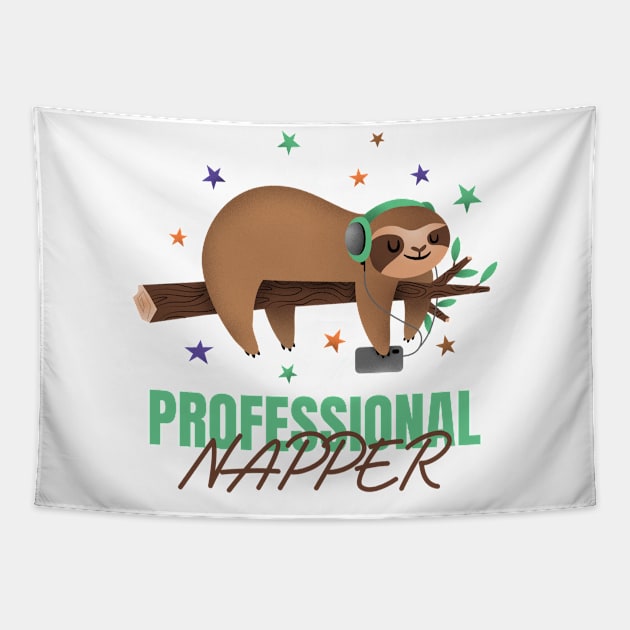 Professional Napper Tapestry by Darth Noob