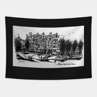 Sketch of  Old Amsterdam Tapestry