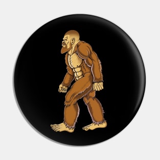 Big foot with a beard hairstyle Pin