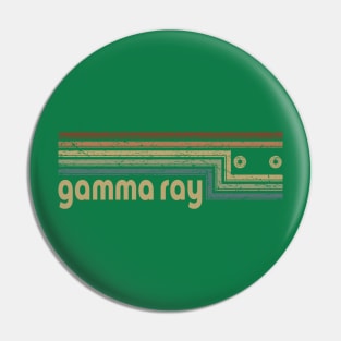 Gamma Ray Cassette Stripes Pin