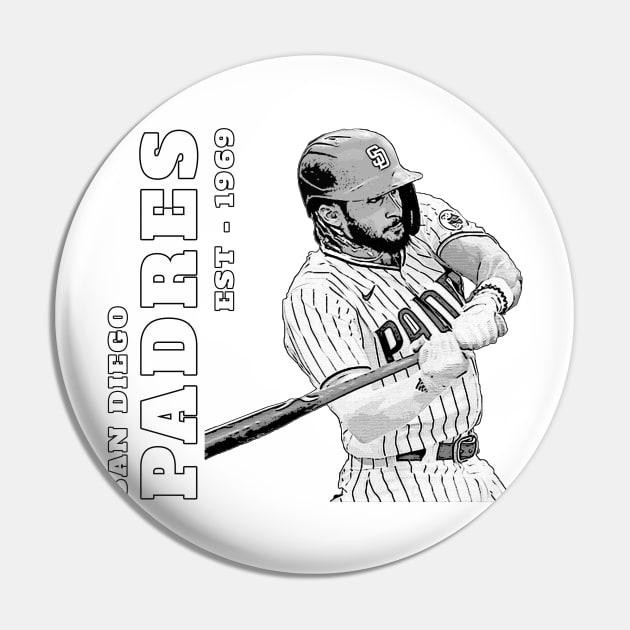 San Diego Padres - EST 1969 - San Diego Padres - Pin