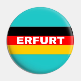 Erfurt City in German Flag Pin