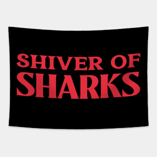 Shiver of Sharks Collective Animal Fish Nouns Tapestry