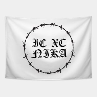 ICXC NIKA Gothic Barbed Wire Hardcore Punk Tapestry