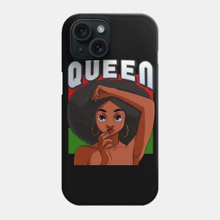 Black Queen Educated Confident African Woman Phone Case