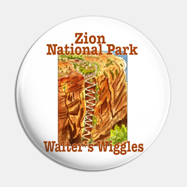 Zion National Park, Walter's Wiggles Pin by MMcBuck