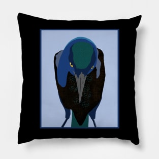 The Judgemental Crow Pillow