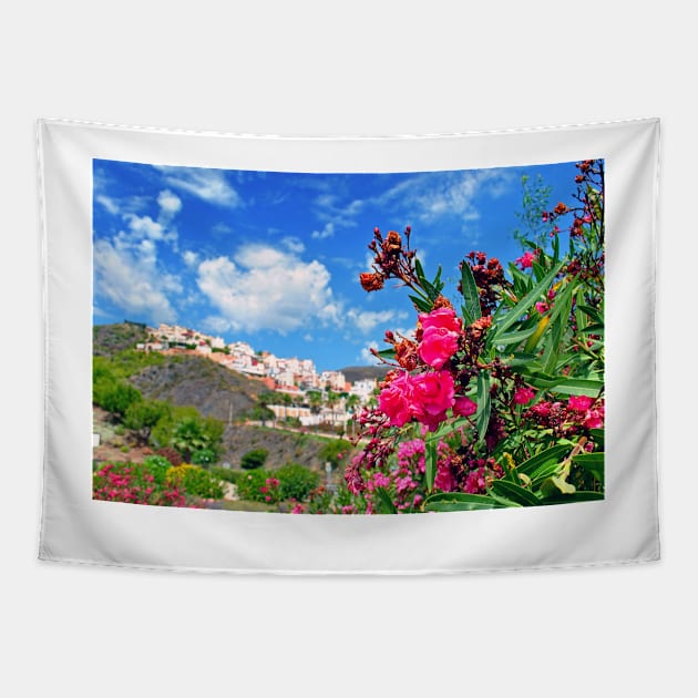 Torrox Costa Del Sol Andalusia Spain Tapestry by AndyEvansPhotos