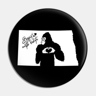 North Dakota Bigfoot Pin