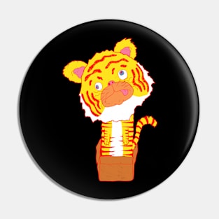 Tiger in a box Pin