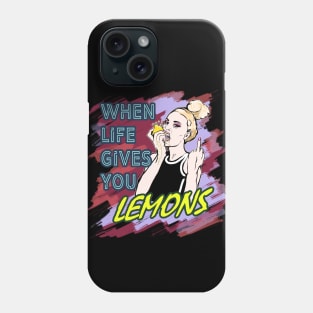 When life gives lemons to millennials Phone Case