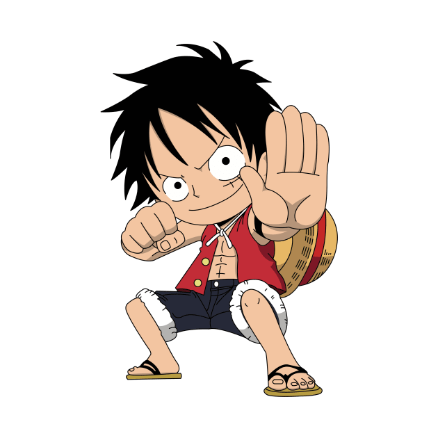 Chibi Monkey D Luffy Gear 2 by AnimeTee