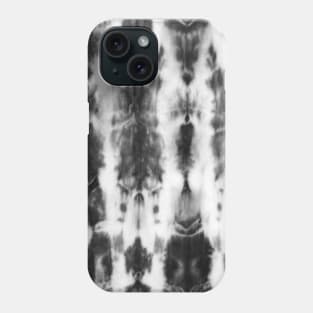 Black and White Tie-Dye Pattern Phone Case