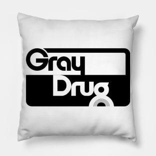 Gray Drug Drugstore Pillow