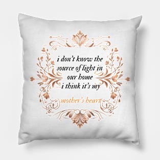 Mother's heart illuminating Pillow