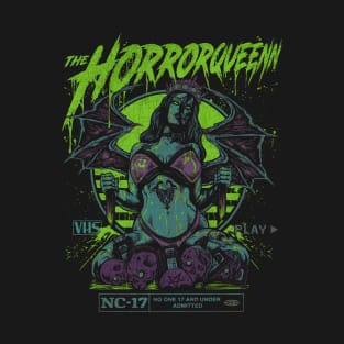 HORRORQUEENN (green teal purple) T-Shirt