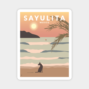 Sayulita, Mexico Travel Poster Magnet