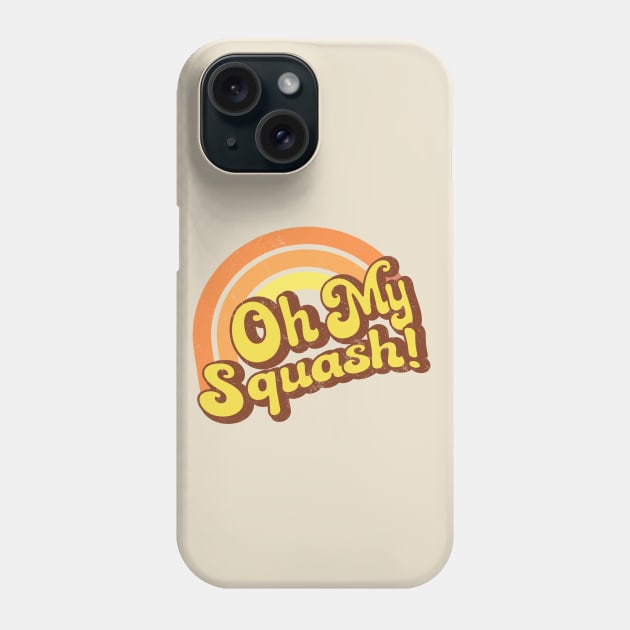 Oh My Squash - Retro Rainbow Phone Case by Jitterfly