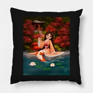 Japanese Mermaid Pillow