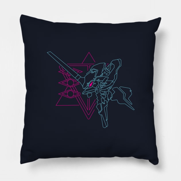 NGE Retrowave Edition Pillow by BadBox